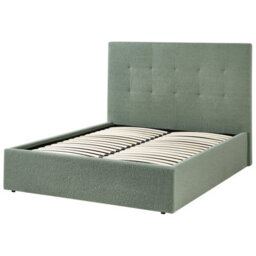 Beliani Ottoman Bed Lorient Boucle Green 140 X 200 Cm (Eu Double) - thumbnail 6