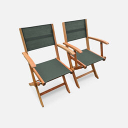Sweeek - 8-Seater Extendable Wooden Garden Table Set With 8 Chairs Natural 240X100X75 Cm - Almeria 8 - thumbnail 4