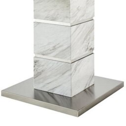 Furniture in Fashion Parini High Gloss Lamp Table Square In Magnesia Marble Effect - thumbnail 8