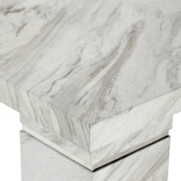 Furniture in Fashion Parini High Gloss Lamp Table Square In Magnesia Marble Effect - thumbnail 7