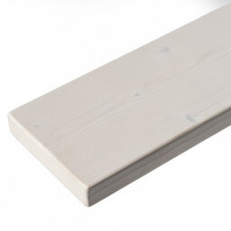 Toolty Rustic Handmade Wall Shelf, Wall Mounted, 60Cm X 22.5Cm Up Design, White Daisy, Handcrafted Vintage Style - thumbnail 3