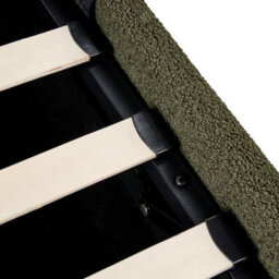 Beliani Ottoman Bed Without Headboard Boucle Dinan 90 X 200 Cm (Eu Single) Dark Green - thumbnail 9