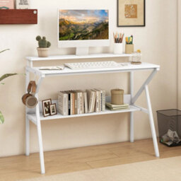 Home Office Desk Space Saving Computer Desk W/monitor Stand - thumbnail 6