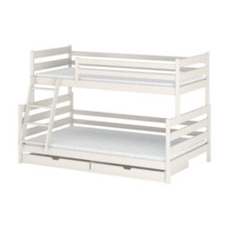 Arte Fami Cotton Wooden Bunk Bed With Drawers - Foam Mattresses - 90 X 200 Cm & 120 X 200 Cm - thumbnail 5