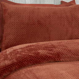 Smart Living Luxury Super Soft & Reversible Waffle Teddy Fleece Duvet Cover With Pillowcase - thumbnail 2