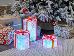 Beliani Outdoor Decoration Led Grimsey Christmas Gifts 30/20/10 Cm Multicolour - thumbnail 2