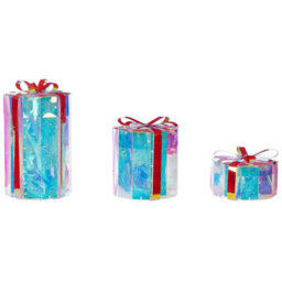 Beliani Outdoor Decoration Led Grimsey Christmas Gifts 30/20/10 Cm Multicolour - thumbnail 4