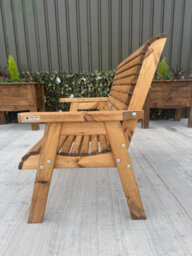 Simply Wood Churchill 2 Seater Garden Bench - thumbnail 3