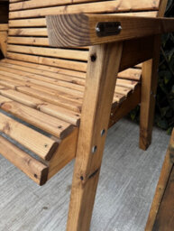 Simply Wood Churchill 2 Seater Garden Bench - thumbnail 7