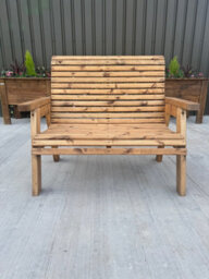 Simply Wood Churchill 2 Seater Garden Bench - thumbnail 2