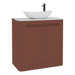 Royal Bathrooms Venice 800mm Terracotta Clay Freestanding Bathroom Countertop Vanity Unit 2 Door With Cesar Basin - thumbnail 7
