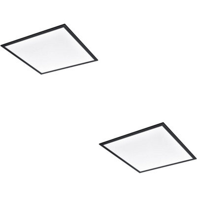 Loops 2 Pack Stylish Modern Black Led Ceiling Light For Indoor Spaces - Perfect For Home Decor - image 1