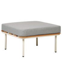 Wyld And Coco Garden Ottoman, White Powder-Coated Aluminium Frame, 74 X 74 Cm - thumbnail 3