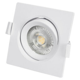 Long Life Lamps Company 6.5W Adjustable Square Led Recessed Ceiling Downlight 4000K Cls9 - thumbnail 7