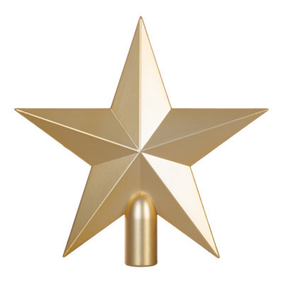 Gold Effect Star Christmas Tree Topper - image 1