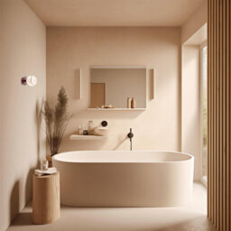 Luminosa Lighting Luminosa Fabio Wall Lamp White-Brown (Marble Colour), Chocolate Brown Ip44 - thumbnail 5