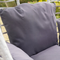 Wilton Hanging Swing Single Egg Pod Chair - Dark Grey - thumbnail 3