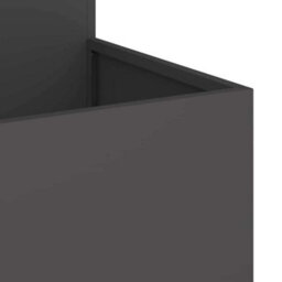 Berkfield Garden Planter Black 100 X 100 X 60 Cm Steel - thumbnail 9