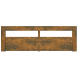 Walplus Tv Cabinet With Led Lights Smoked Oak 120X35X40 Cm - thumbnail 5