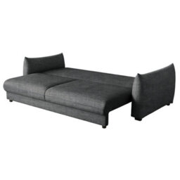Charlotte 3 Seater Sofa Bed With Fabric Cover In Grey - thumbnail 4