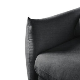 Charlotte 3 Seater Sofa Bed With Fabric Cover In Grey - thumbnail 7