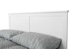 Seren Solid Wooden Bedframe 4Ft Double 5Ft King In White Finish Headboard Included - thumbnail 3