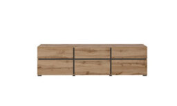 Arte Kross 41 Tv Cabinet In Oak Wotan - W1800mm H480mm D400mm Rustic Elegance - thumbnail 4