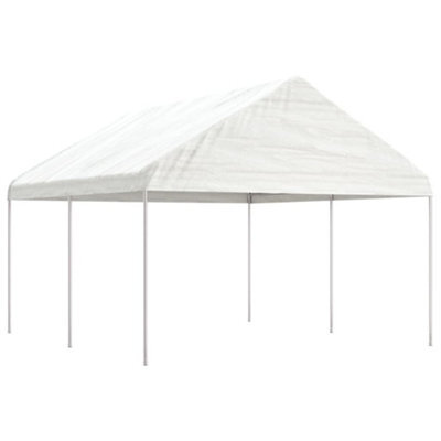 Walplus Gazebo With Roof White 4.46X4.08X3.22 M Polyethylene - image 1