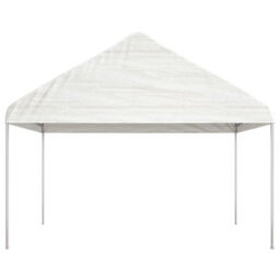 Walplus Gazebo With Roof White 4.46X4.08X3.22 M Polyethylene - thumbnail 3