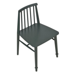Statement Furniture Queensbury Wooden Dining Chair With Slatted Back - Bottle Green - thumbnail 4