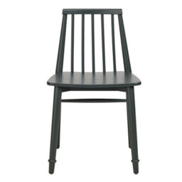 Statement Furniture Queensbury Wooden Dining Chair With Slatted Back - Bottle Green - thumbnail 2