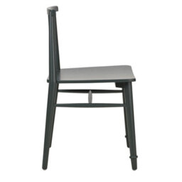 Statement Furniture Queensbury Wooden Dining Chair With Slatted Back - Bottle Green - thumbnail 3