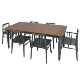Statement Furniture Queensbury Wooden Dining Chair With Slatted Back - Bottle Green - thumbnail 6