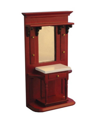 Streets Ahead Mahogany Hall Stand For 12Th Scale Dolls House