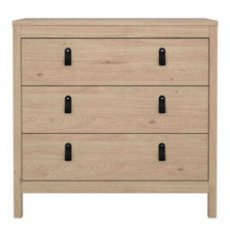 Furniture To Go Barcelona Chest 3 Drawers In Jackson Hickory Oak - thumbnail 3