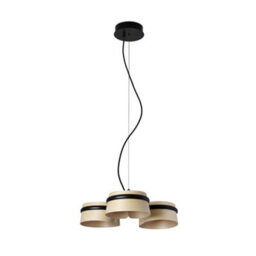 Luminosa Lighting Luminosa Loop Integrated Led Pendants Wood, 2700K