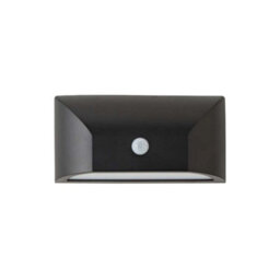 Valuelights Owen Black Downlight Ip65 Integrated Led Pir Motion Sensor Outdoor Wall Light - thumbnail 6