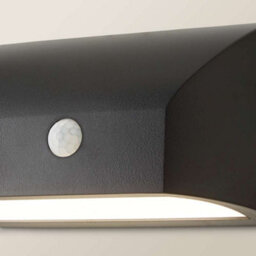 Valuelights Owen Black Downlight Ip65 Integrated Led Pir Motion Sensor Outdoor Wall Light - thumbnail 5