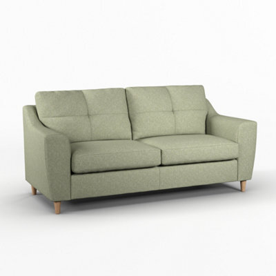 Furnishings For Less UK Baxter Sage Tufted Fabric 3 Seater Sofa - image 1