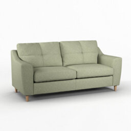 Furnishings For Less UK Baxter Sage Tufted Fabric 3 Seater Sofa - thumbnail 1