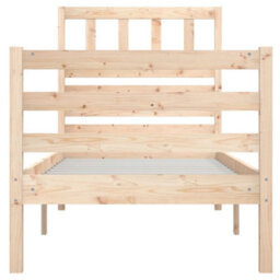 Berkfield Bed Frame Solid Wood 90X190 Cm 3Ft Single - thumbnail 4