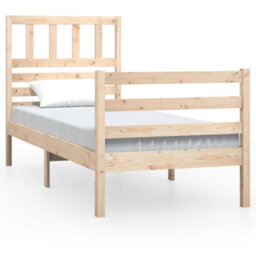 Berkfield Bed Frame Solid Wood 90X190 Cm 3Ft Single - thumbnail 2