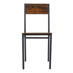 Living And Home 5-Piece Dark Brown Dining Table And Chairs Set - thumbnail 4