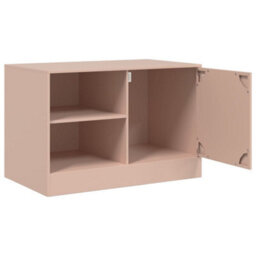 Berkfield Tv Cabinets 2 Pcs Pink 67X39X44 Cm Steel - thumbnail 7