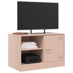 Berkfield Tv Cabinets 2 Pcs Pink 67X39X44 Cm Steel - thumbnail 3