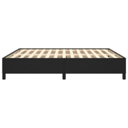 Berkfield Bed Frame Black 180X200 Cm 6Ft Super King Faux Leather - thumbnail 6