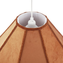 Happy Homewares Traditional Victorian Empire 40Cm Lamp Shade In Ochre With Tassels - thumbnail 3