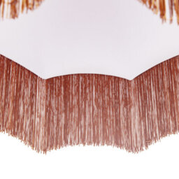 Happy Homewares Traditional Victorian Empire 40Cm Lamp Shade In Ochre With Tassels - thumbnail 4