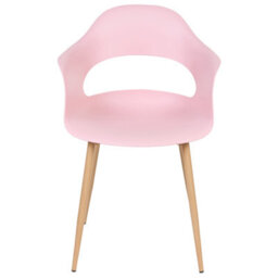 Beliani Set Of 2 Dining Chairs Utica Pink - thumbnail 5