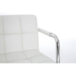 Orsina White Velvet Bar Chair, Comfortable Seating Breakfast Bar Chair, Footrest Living Bar Chair Kitchen - thumbnail 6